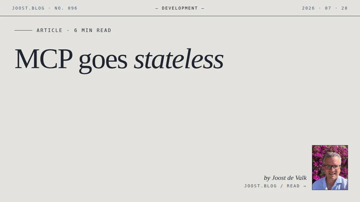 MCP goes stateless
