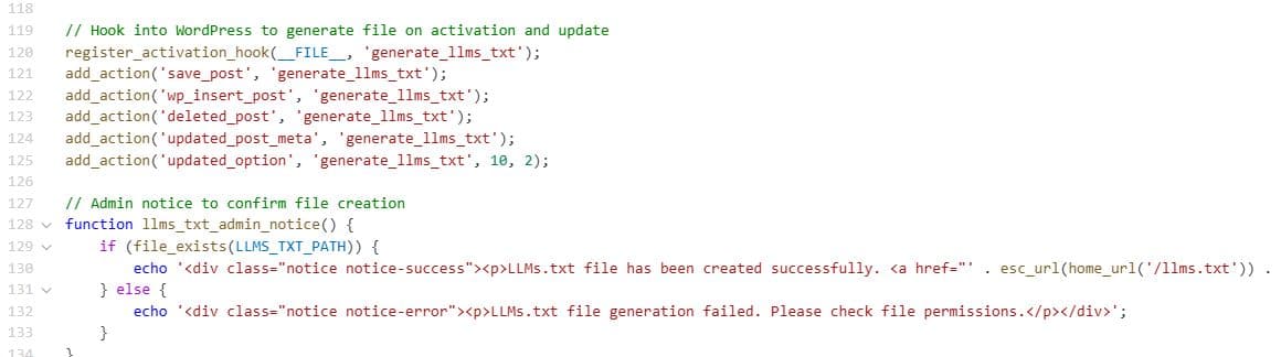 The LLMs.txt Creator WordPress Plugin