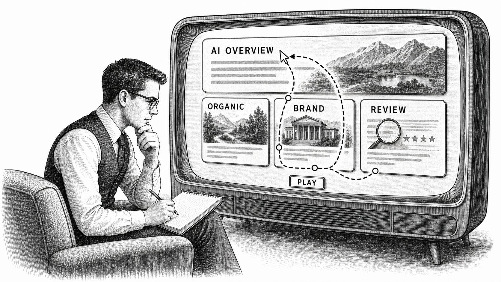 Users behave differently in AI Overviews vs. AI Mode
